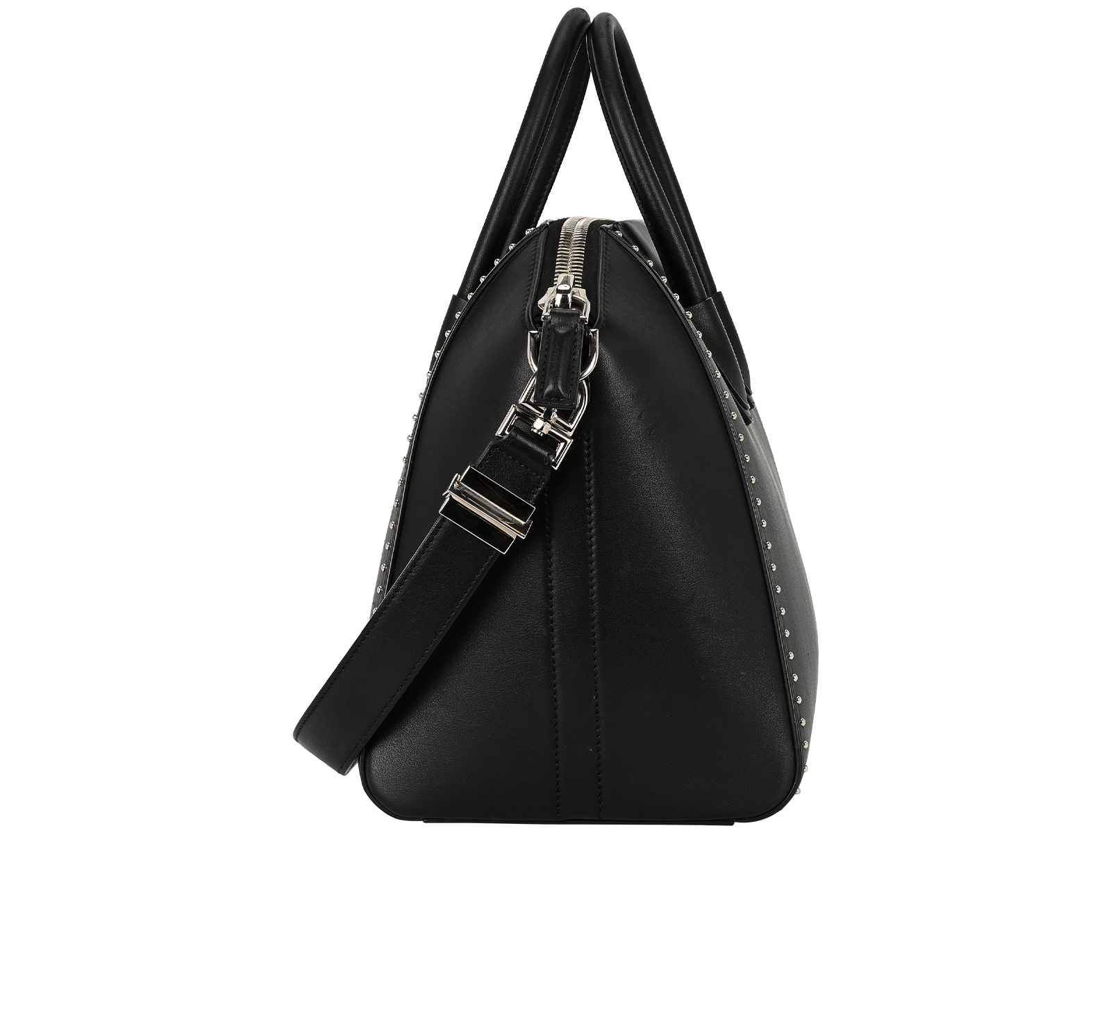 Large Antigona bag, &pound;650, Handbags, Black, Leather, Side view